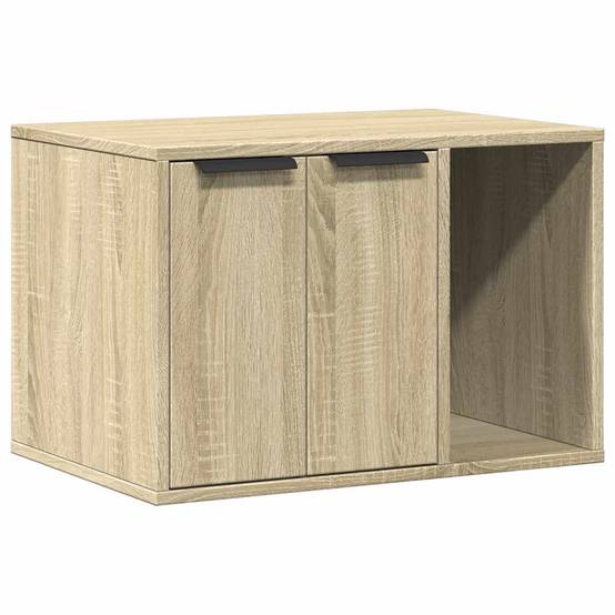 Meuble de bac à litière bois d'ingénierie chêne sonoma 60 x 40 x 40 cm - PANGIVO - Image 2