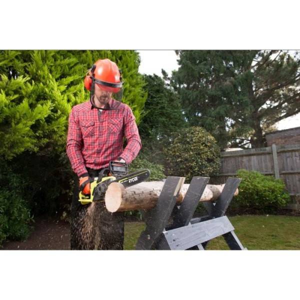 RYOBI - Tronçonneuse 1900 W - guide 35 cm - 15 m/s - tendeur sans outil - 2eme chaîne offerte - RCS1935B2C - Image 6