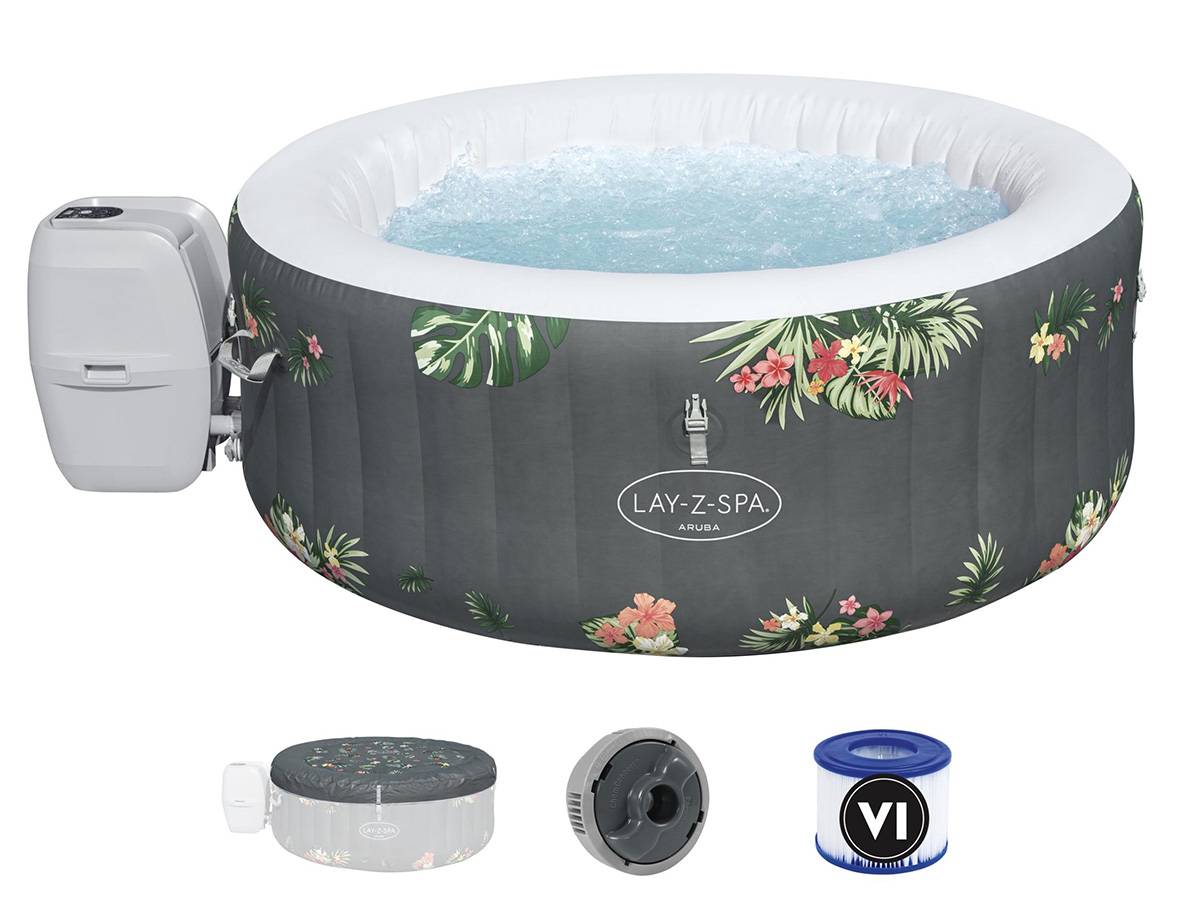 Bestway - Spa gonflable Lay-Z-Spa Aruba rond Airjet 2/3 places - Bestway - Image 1