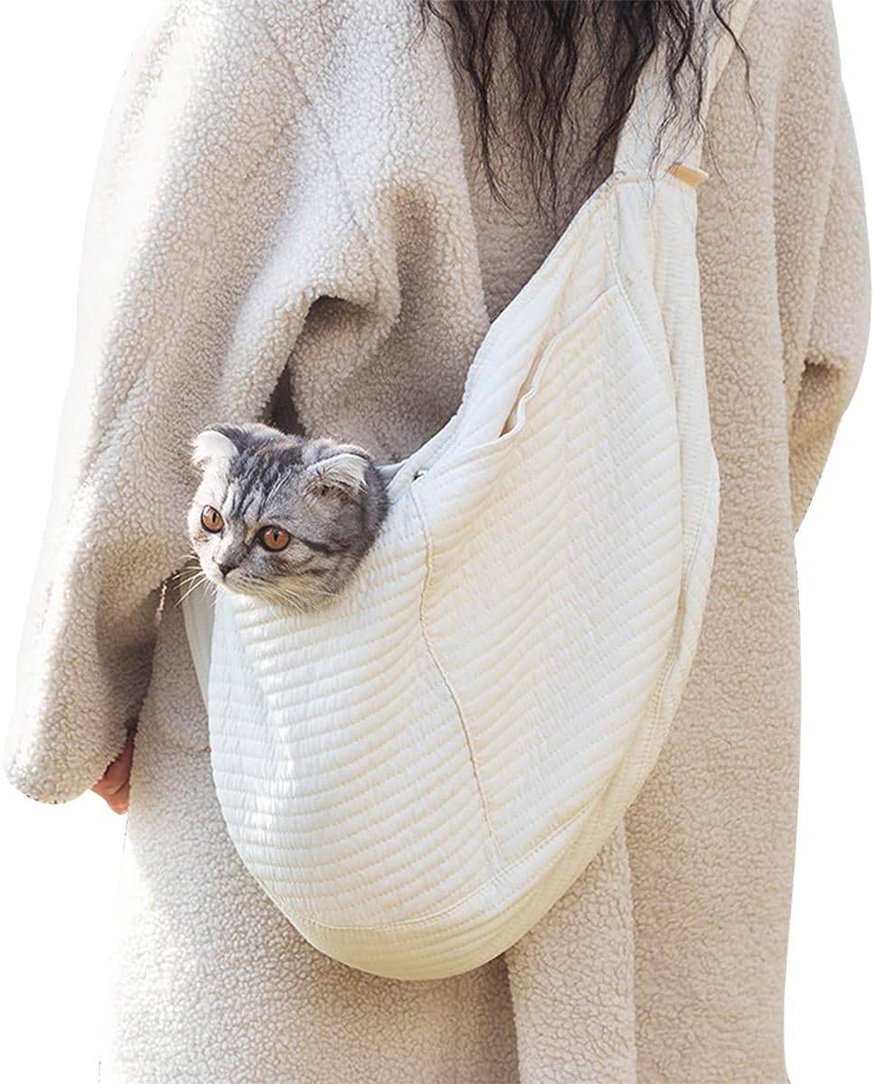 Sac de transport pour chat et chien - Capacité de charge jusqu'à 6 kg - Sangle de sécurité intégrée - Respirant et léger - Petit - Living123 - Image 1