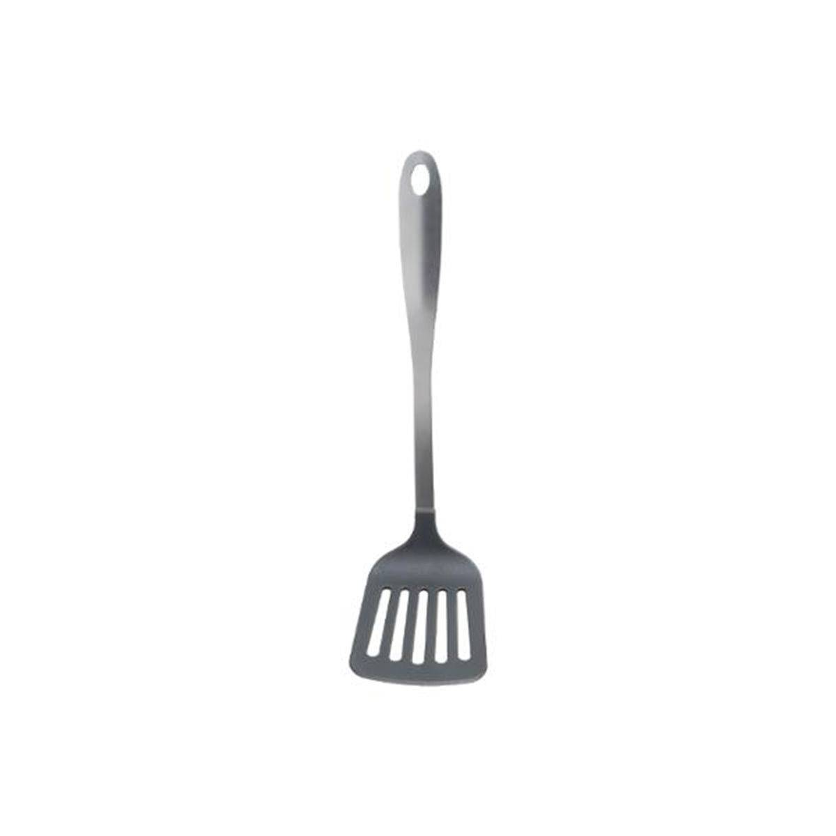Spatule Ajourée de Cuisine "Inox" 34cm Gris - Image 2