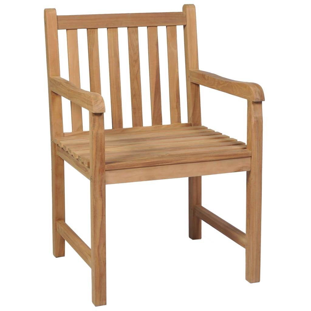 Maison Chic - Lot de 2 Chaises de jardin et coussins - Chaises d'extérieur - Fauteuils de jardin rouge Bois teck massif-JU12840 - Image 1