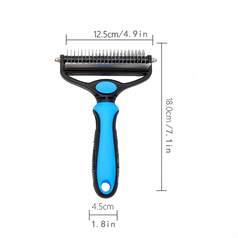 Brosse 2 en 1 pour chiens et chats - IntiMeg - Image 4