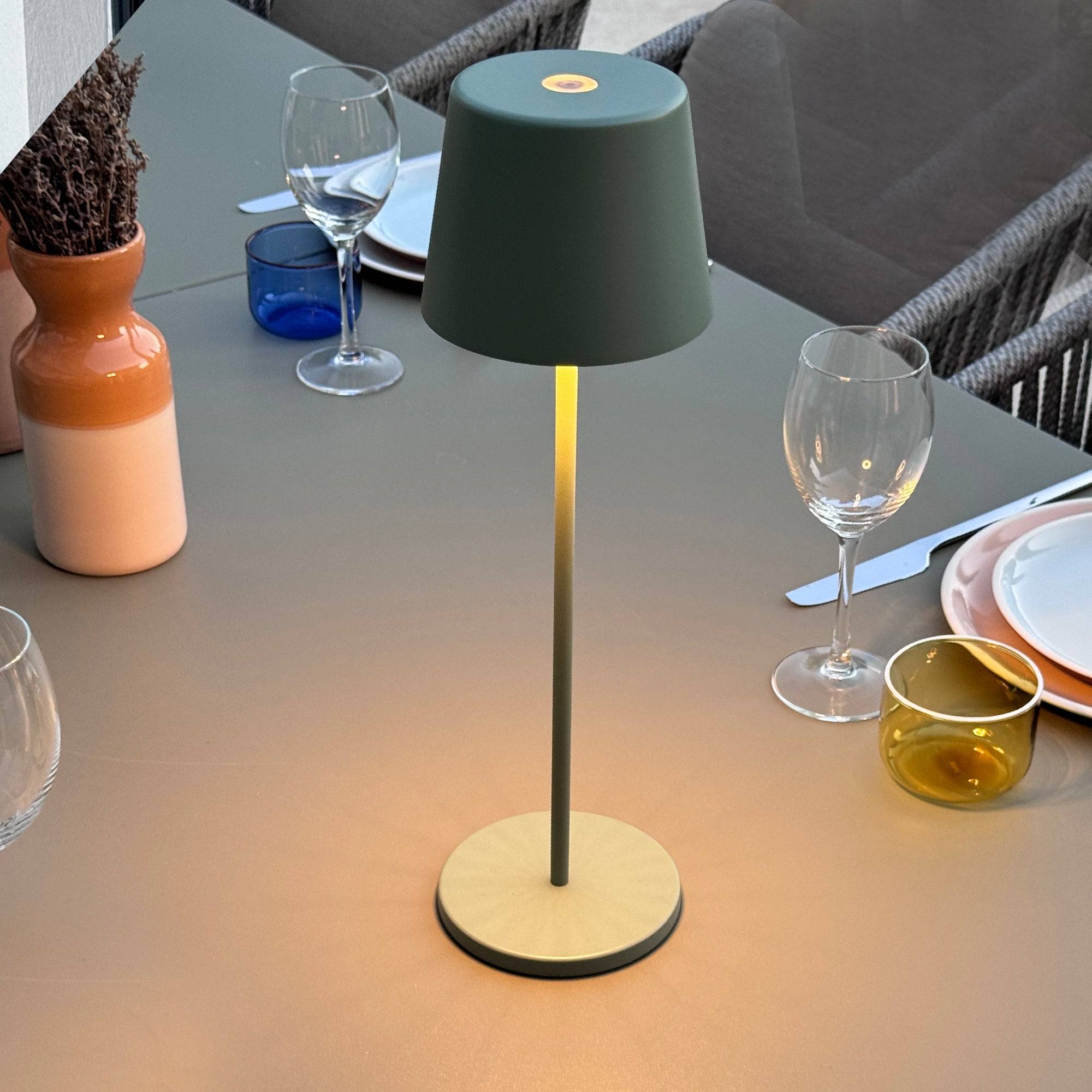Lumisky - Lampe de table sans fil KELLY Vert H38cm - Image 5