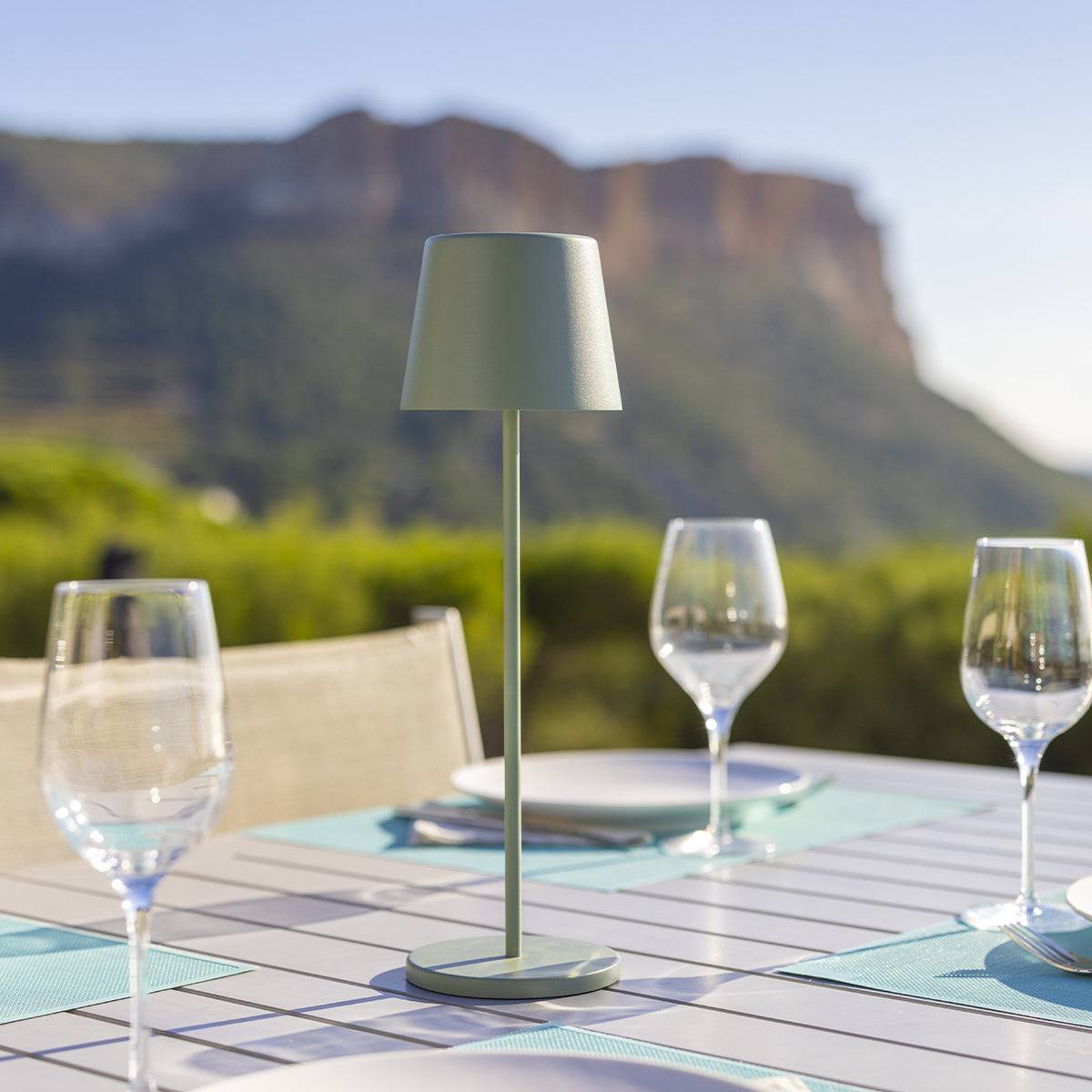Lumisky - Lampe de table sans fil KELLY Vert H38cm - Image 4