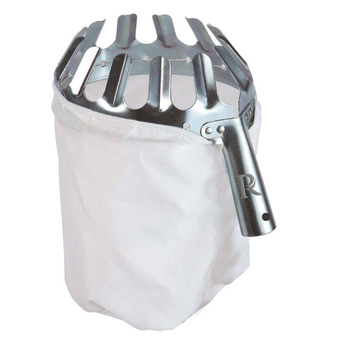Ribimex - Cueille fruits sac tissus hauteur 23cm manche diam.24mm