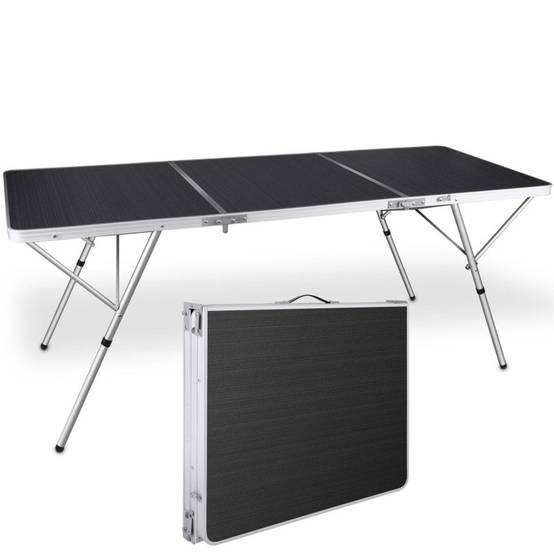 Table de camping table de jardin pliante 180x70x70cm Table de buffet intérieur et extérieur - Image 1
