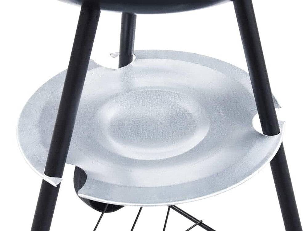 Barbecue  charbon de bois avec roues  couvercle verrouillable 50 cm - Image 5
