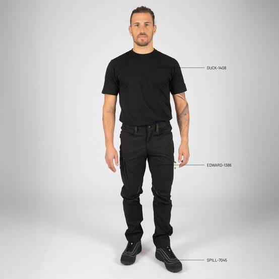 taille 54 - edward - pantalon de travail - 1386 noir - Image 2