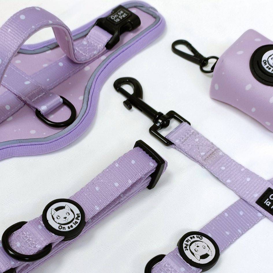 Collier réglable, rembourré et résistant - Lilas – On se la Pet - Image 7
