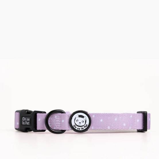 Collier réglable, rembourré et résistant - Lilas – On se la Pet - Image 2