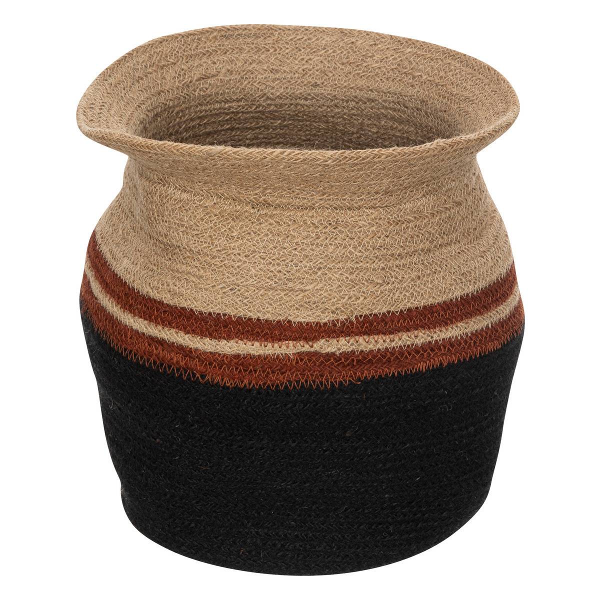Lot de 2 Paniers de rangement en Jute colorée D 40 et D 30 cm - Image 6