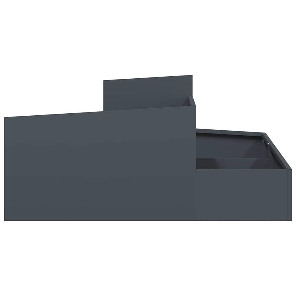 Cache-pot | Bac à fleurs de jardin Anthracite 100 x 100 x 50 cm - Image 6