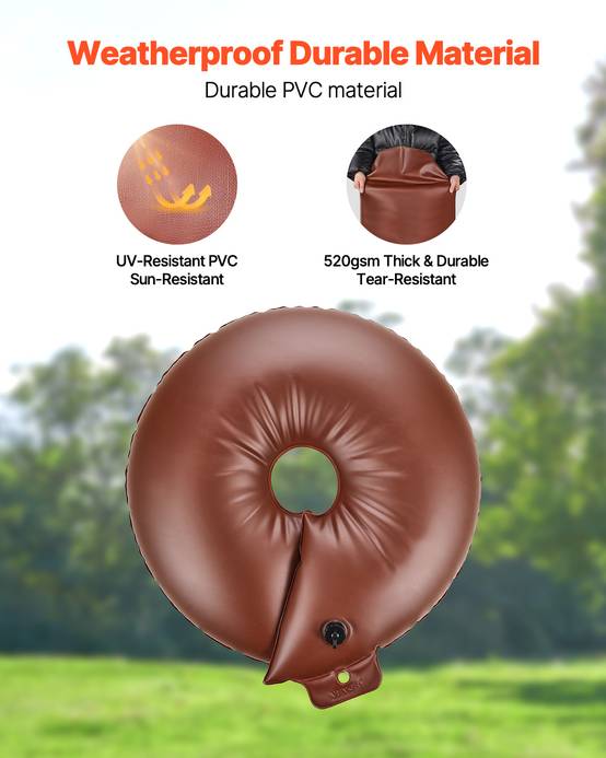 VEVOR Anneau arrosage arbres 4pcs, 60.6L, libération lente. - Image 3