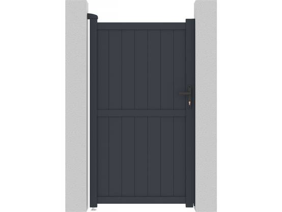 Portillon Aluminium "maurice" - 101.2 X 180.9 Cm - Gris -habitat Et Jardin - Image 1
