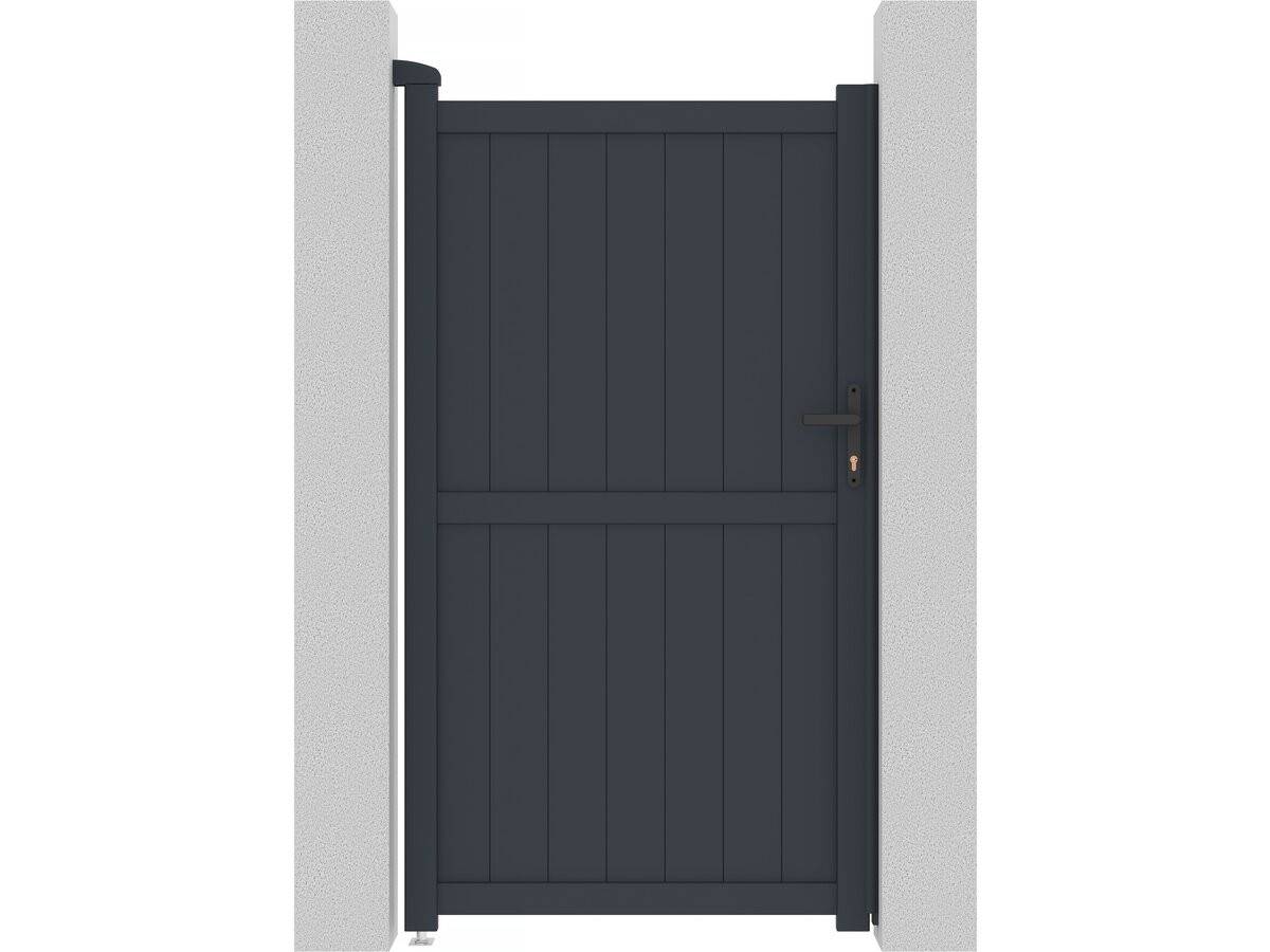 Portillon Aluminium "maurice" - 101.2 X 180.9 Cm - Gris -habitat Et Jardin - Image 1