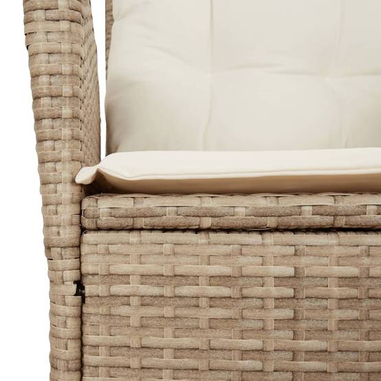 Chaise bois composite 2 places rotin beige 57 x 61 x 93 cm - Prolenta premium p3149.3 - Image 10
