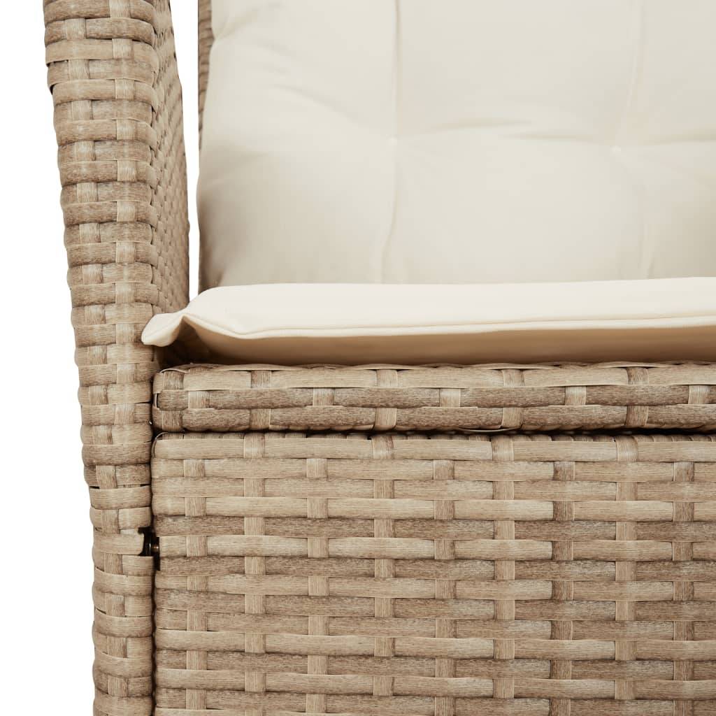 Chaise bois composite 2 places rotin beige  57 x 61 x 93 cm  - Prolenta premium  p3149.3 - Image 10