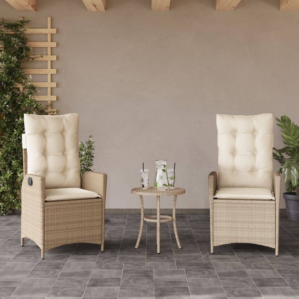 Chaise bois composite 2 places rotin beige  57 x 61 x 93 cm  - Prolenta premium  p3149.3 - Image 2