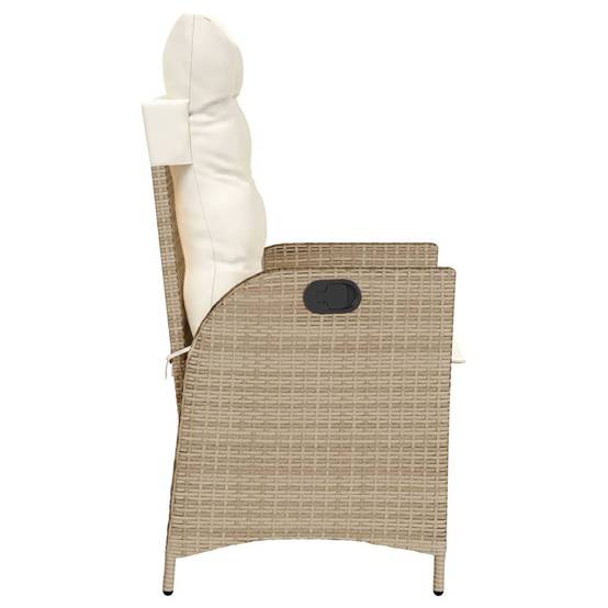 Chaise bois composite 2 places rotin beige 57 x 61 x 93 cm - Prolenta premium p3149.3 - Image 6