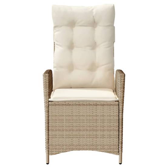 Chaise bois composite 2 places rotin beige 57 x 61 x 93 cm - Prolenta premium p3149.3 - Image 5