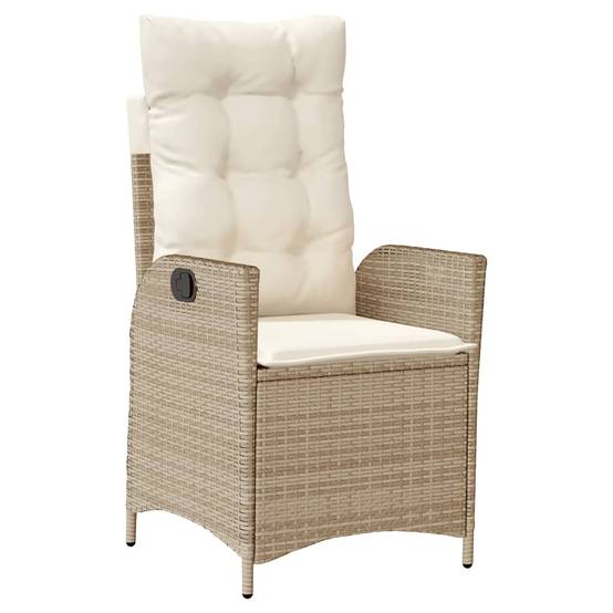 Chaise bois composite 2 places rotin beige 57 x 61 x 93 cm - Prolenta premium p3149.3 - Image 4