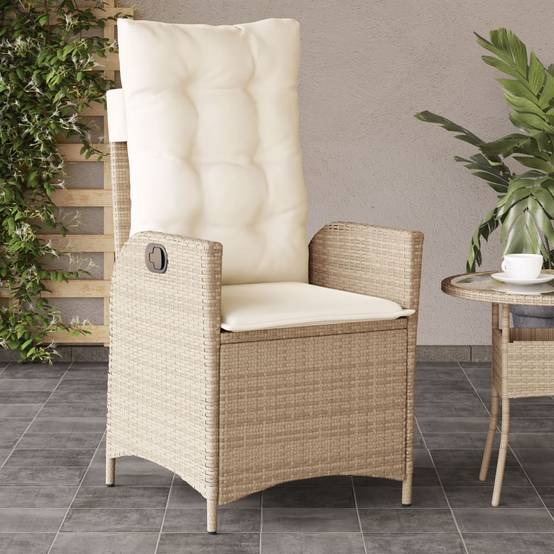 Chaise bois composite 2 places rotin beige 57 x 61 x 93 cm - Prolenta premium p3149.3 - Image 3
