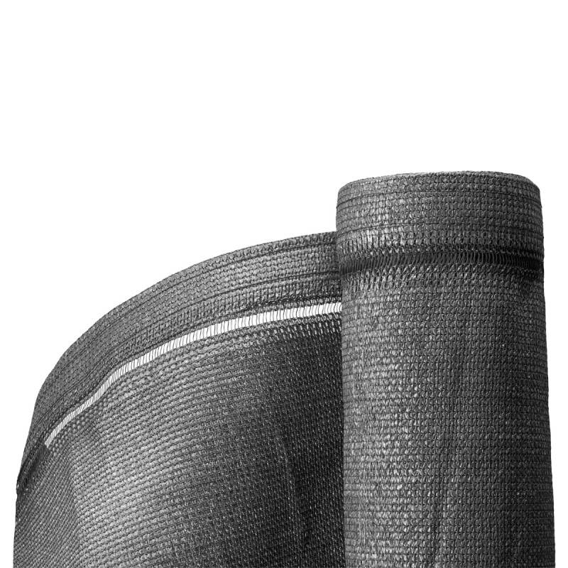 Brise vue toile en rouleau haute densité Occultation très élevée (350gr/m²) H 1m03 longueur 5M - Gris anthracite - Easy Clôture - Image 2