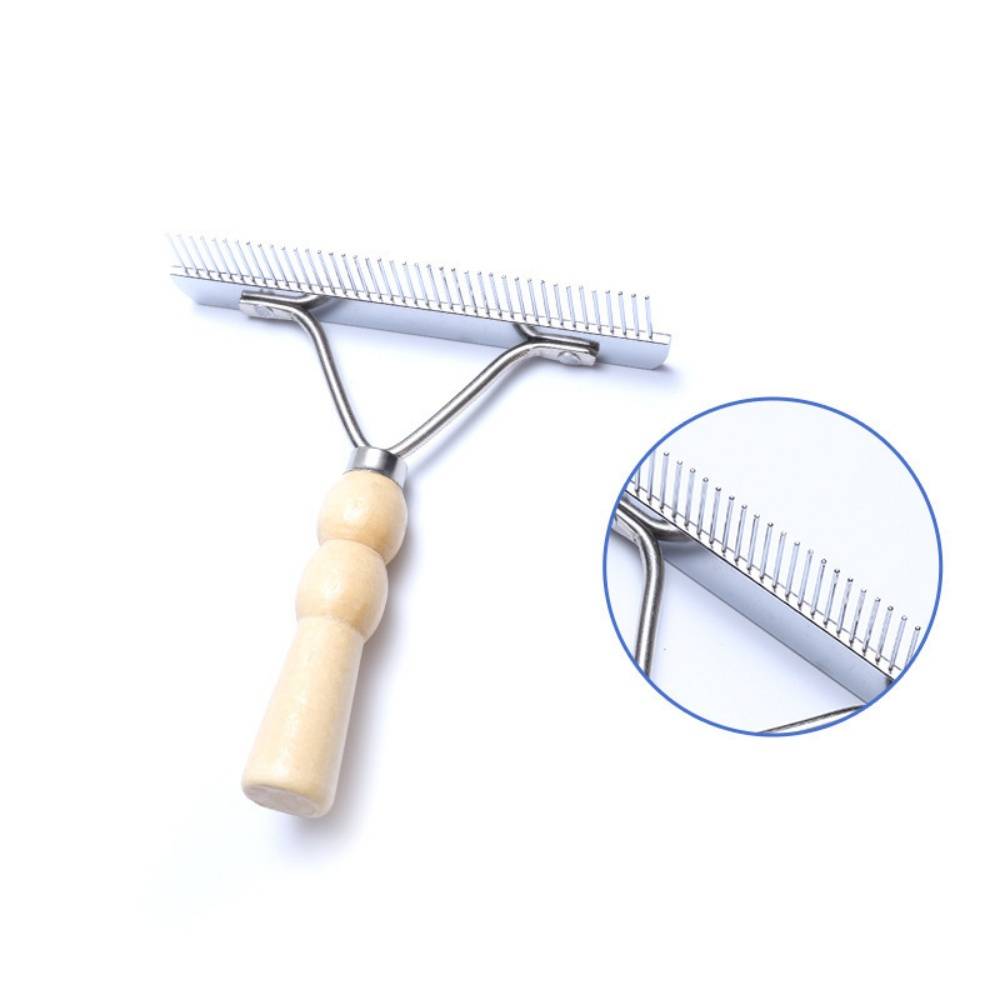 IntiMeg - Peigne de toilettage pour chat avec manche en bois IntiMeg - Image 4