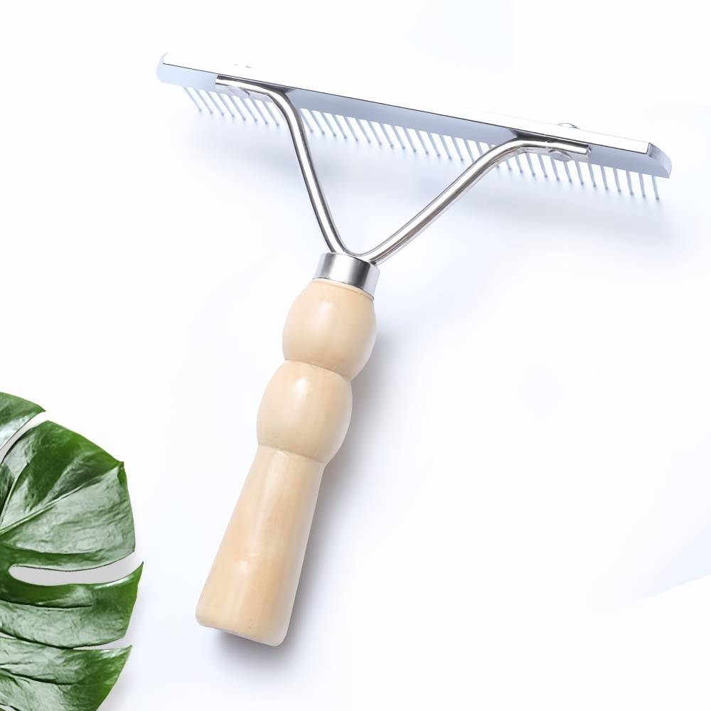 IntiMeg - Peigne de toilettage pour chat avec manche en bois IntiMeg - Image 6
