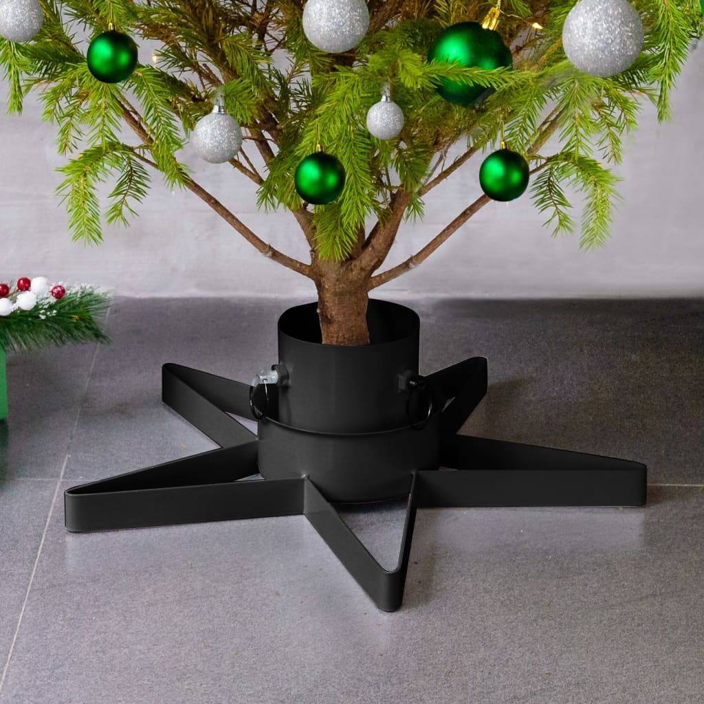 Pied de Sapin - Support de sapin de Noël - Base de Sapin Noir 47x47x13,5 cm - Image 2