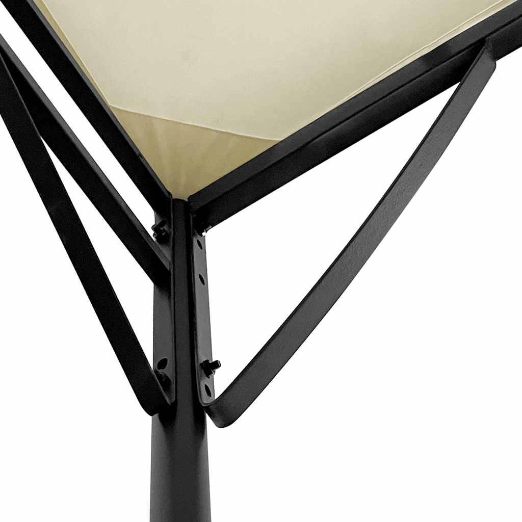 ComfortXL - Pergola Murale Acier Toile Polyester Anti-UV pour Entrée et Terrasse Crème 4x3 m – ComfortXL Outdoor Living - Image 8