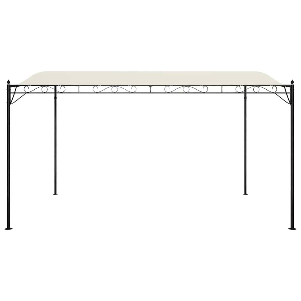 ComfortXL - Pergola Murale Acier Toile Polyester Anti-UV pour Entrée et Terrasse Crème 4x3 m – ComfortXL Outdoor Living - Image 4