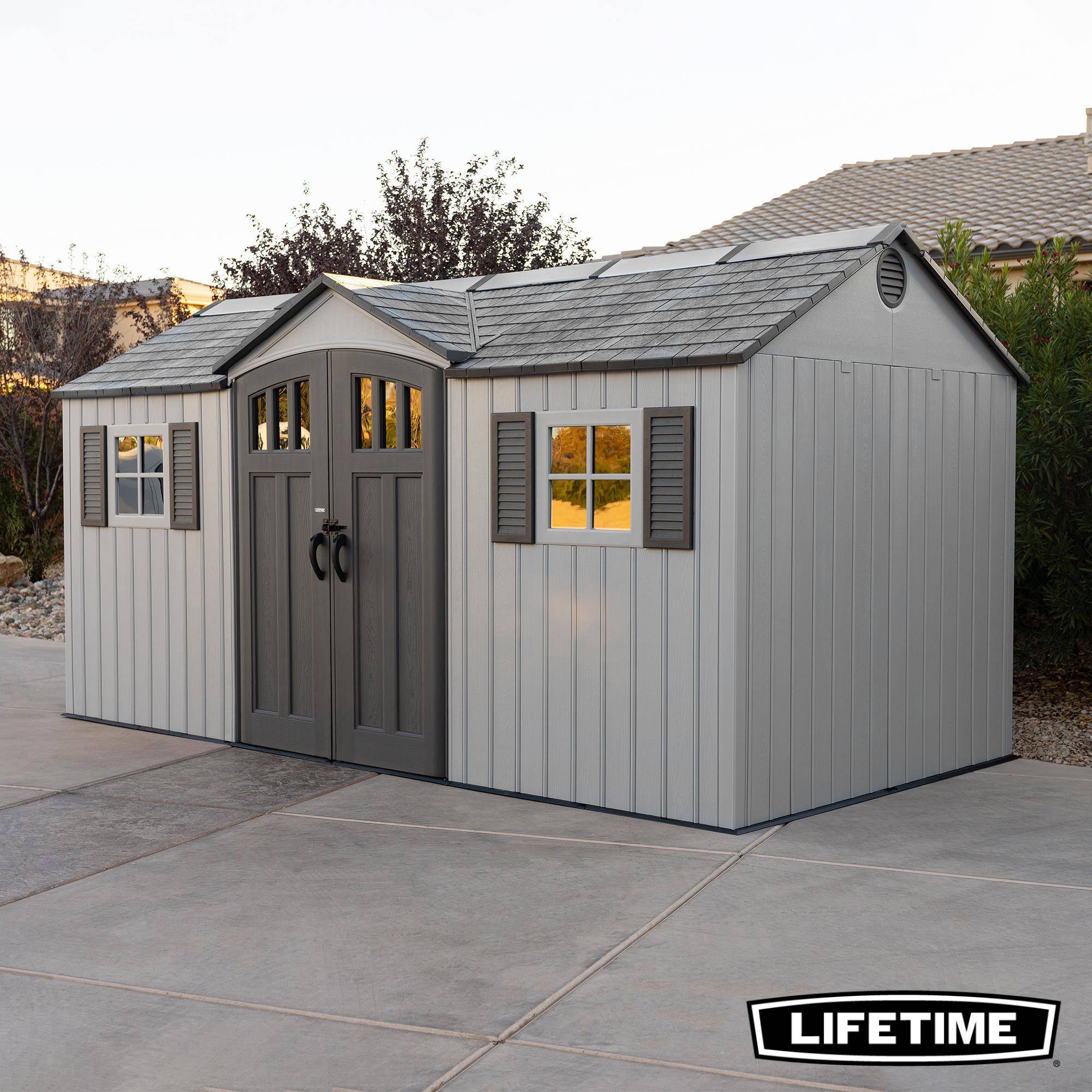 Lifetime - Abri de jardin résine 11.15m2 - 4.57x2.44m LIFETIME 60406 - Image 4