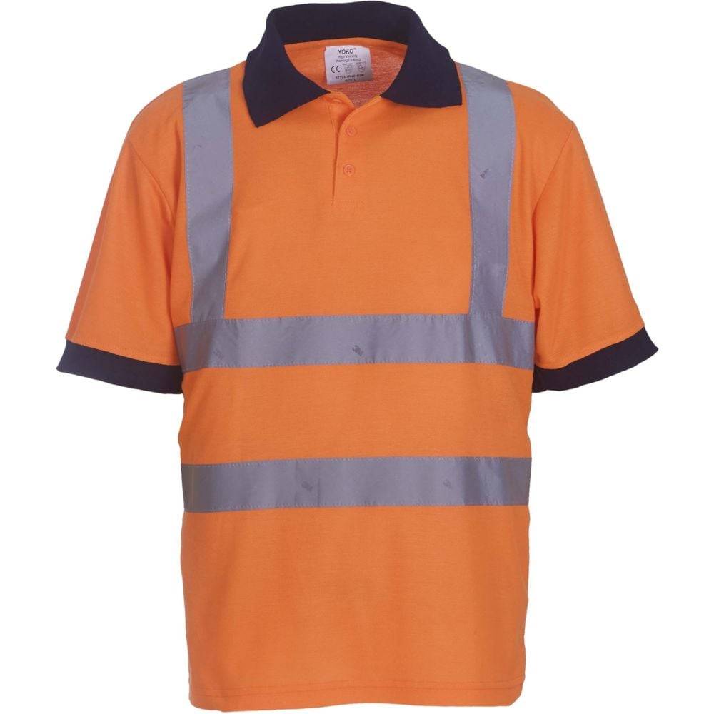 Polo haute visibilité manches courtes Yoko HI VIZ Orange Fluo 3XL - Image 1