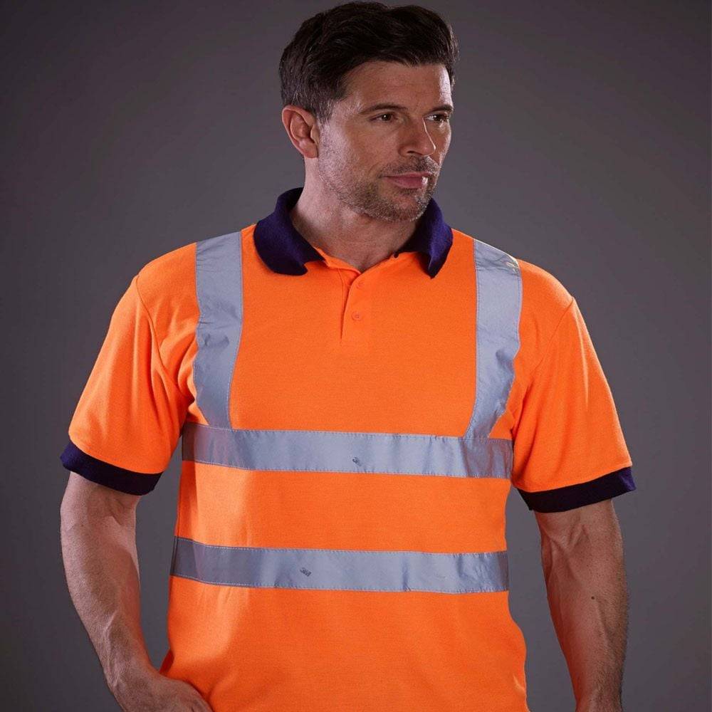 Polo haute visibilité manches courtes Yoko HI VIZ Orange Fluo 3XL - Image 2