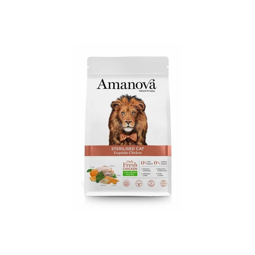 Amanova Chat Stérilisé Poulet 1.5 kg - Image 1