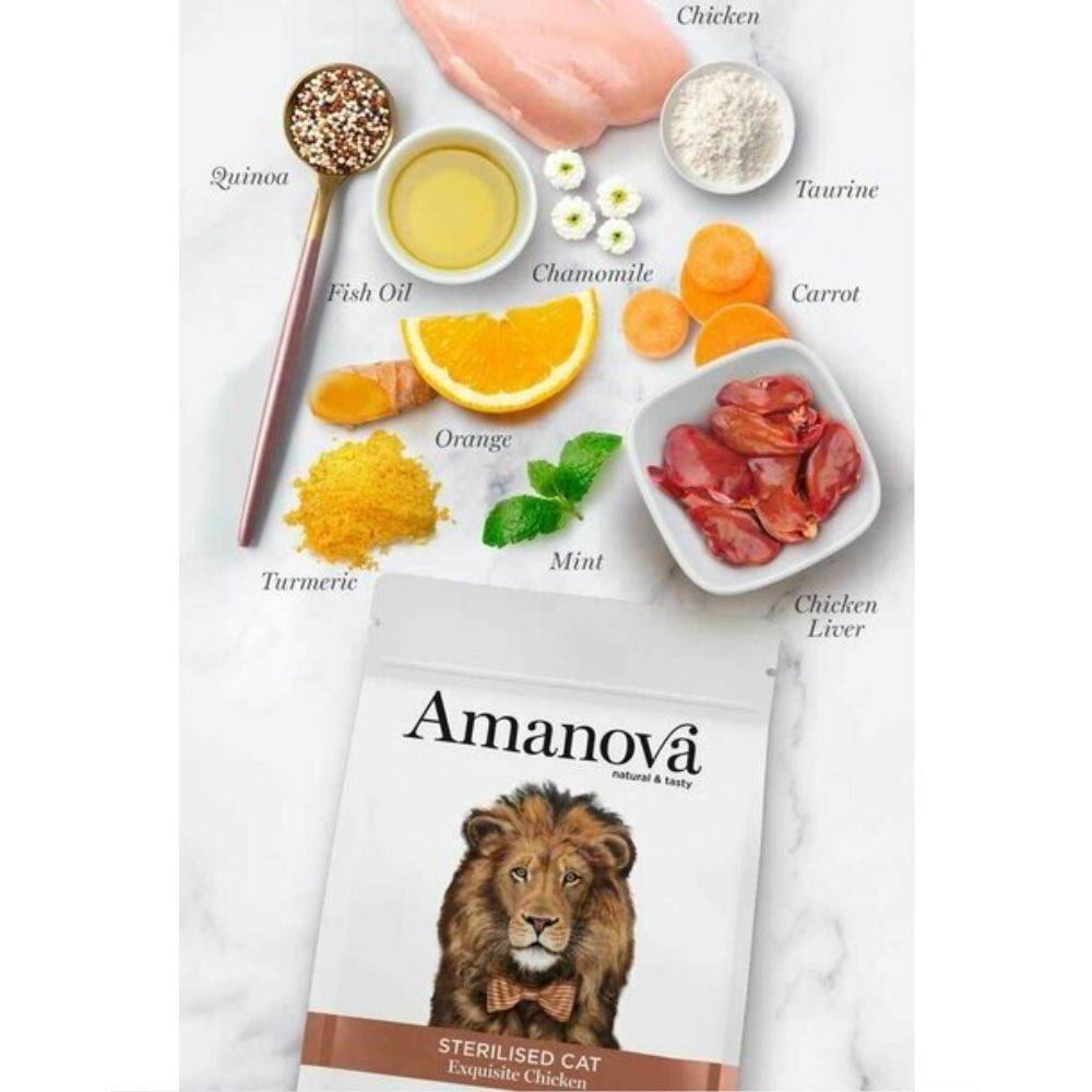 Amanova Chat Stérilisé Poulet 1.5 kg - Image 3