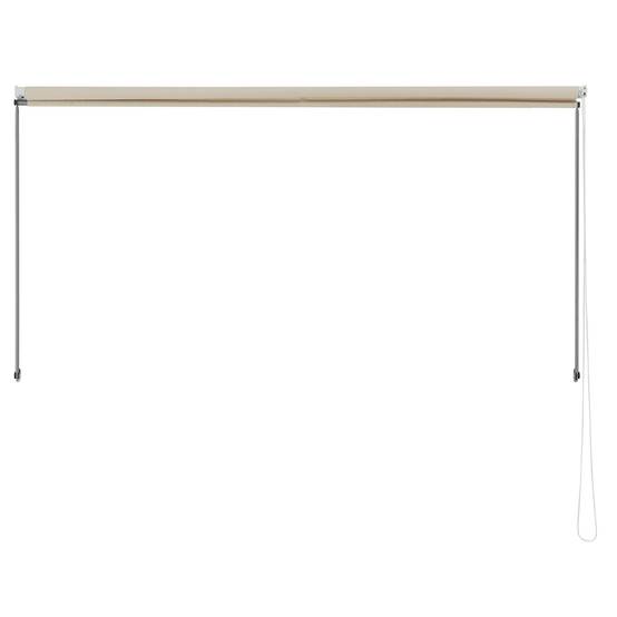 Brise-soleil pare-soleil auvent pour fixer au mur rétractable armature en acier 400 x 120 cm beige - Image 4