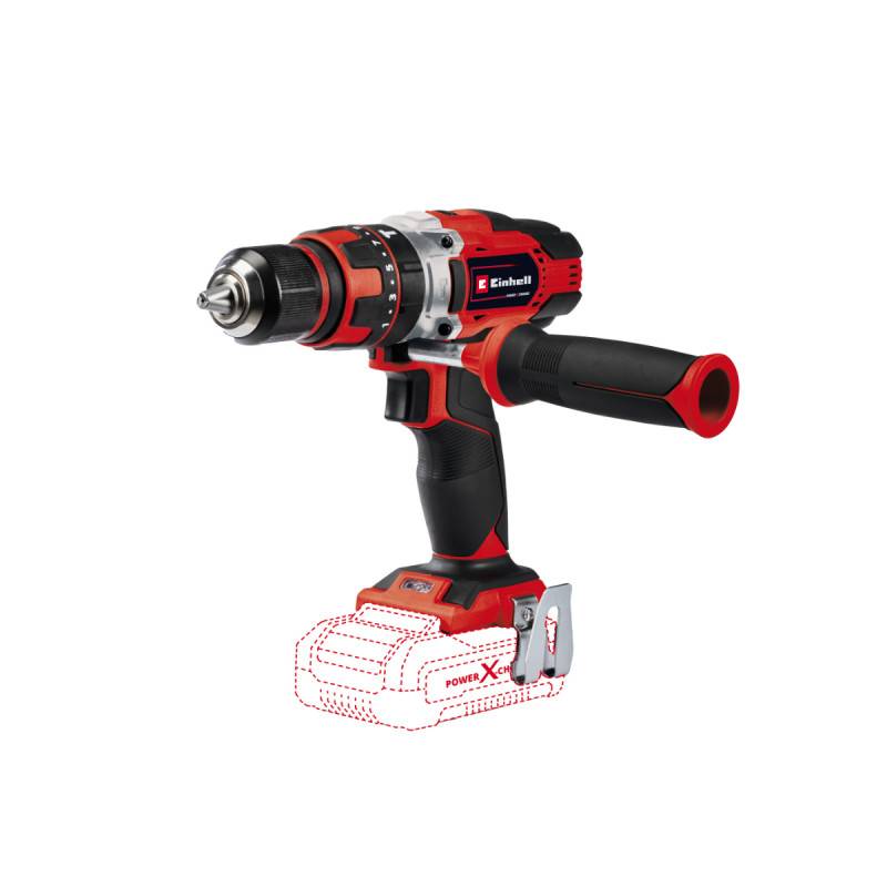 Einhell - Perceuse visseuse à percussion EINHELL 18V Power X-Change - Sans batterie ni chargeur - TE-CD 18/48 Li-i-Solo - Image 1
