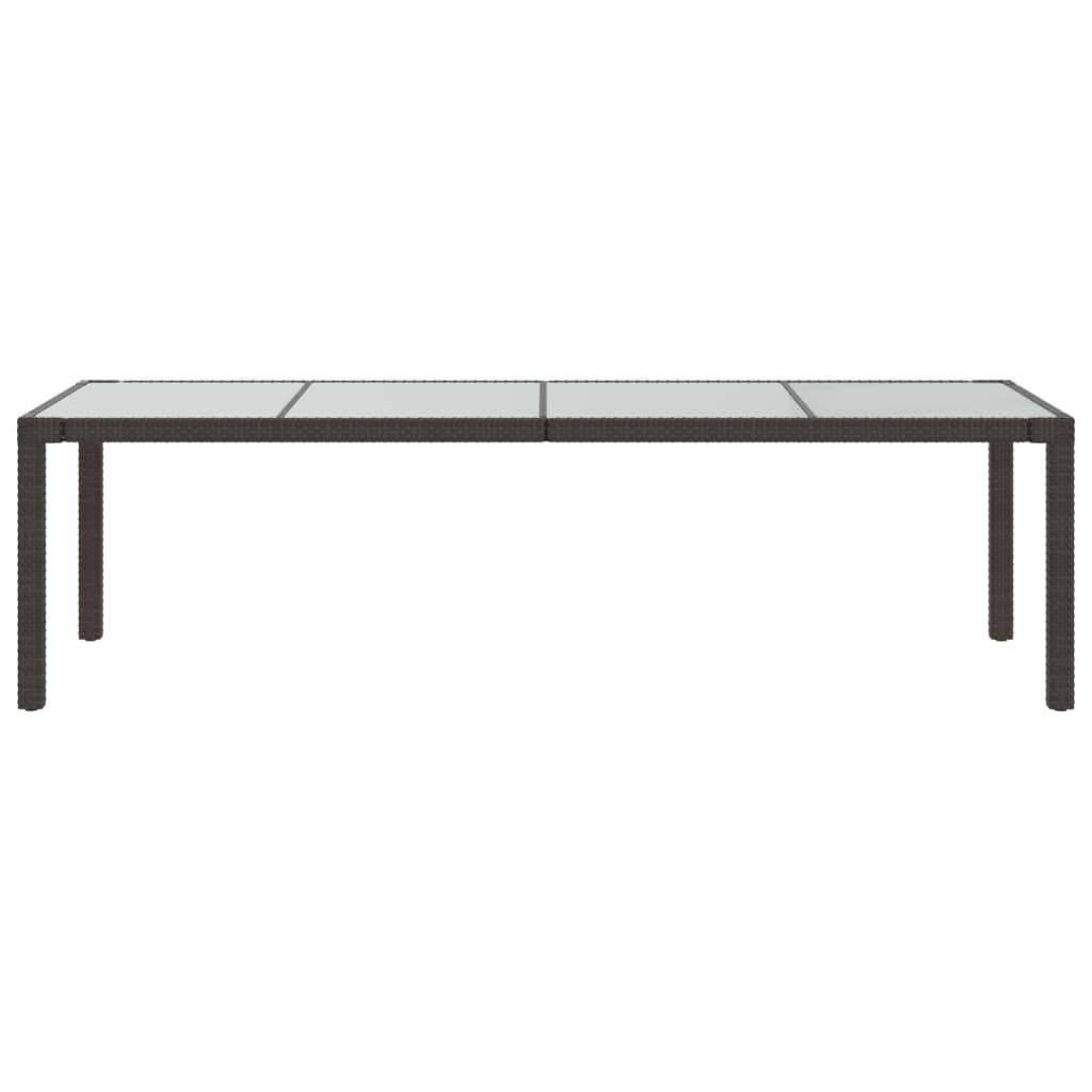 Helloshop26 - Salon de jardin meuble d'extérieur ensemble de mobilier avec coussins 9 pièces résine tressée marron - Image 7
