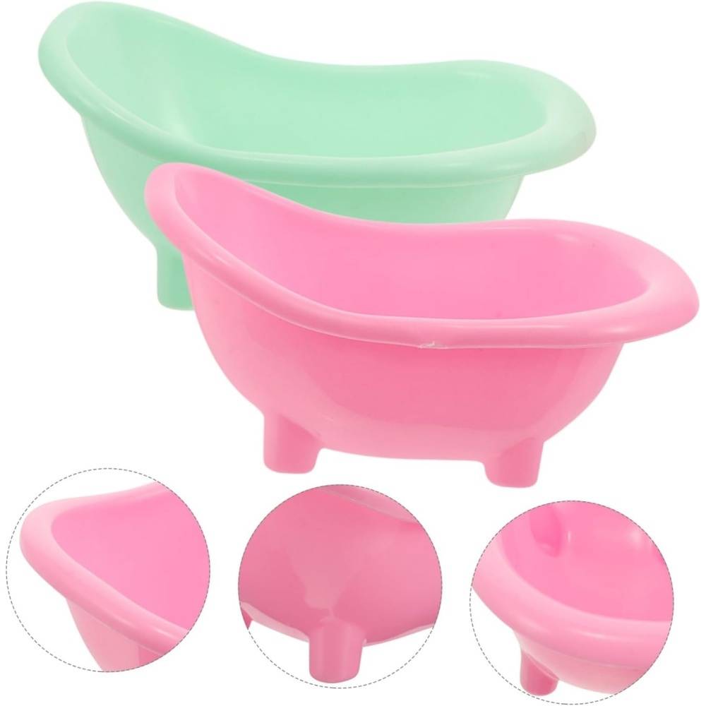 Lot de 2 bacs de bain en plastique pour oiseaux DtopbuyAge - Image 2