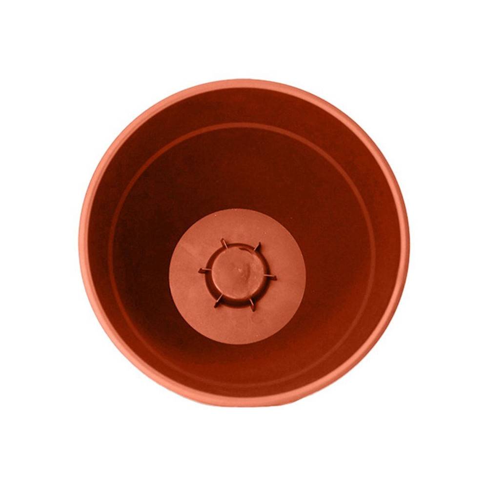 Eda - Pot de fleur rond Osaka Ø 40 x H.34,3 cm Orange terre battue - Eda - Image 2