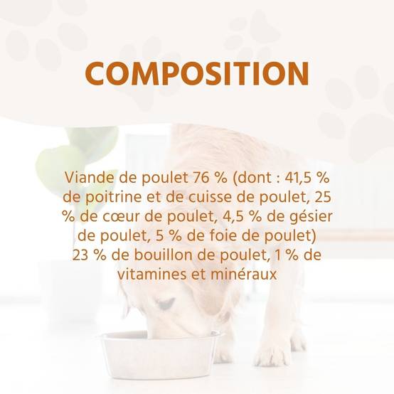 Wildfang - Wildfang - Mélange alimentaire humide 6 x 800g - Qualité du barf - Poulet et bœuf - Image 3