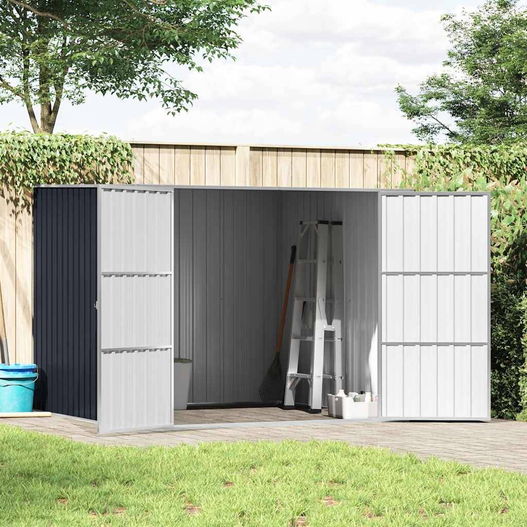 Abri de jardin métal anthracite 195 x 198 x 159 cm - PANGIVO - Image 3