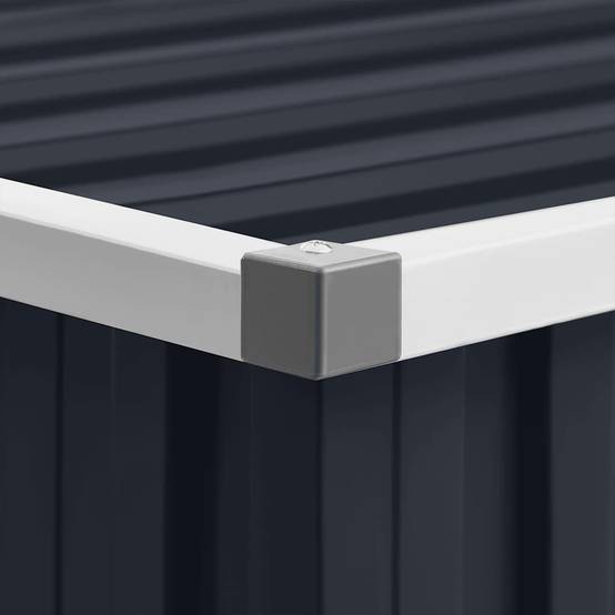 Abri de jardin métal anthracite 195 x 198 x 159 cm - PANGIVO - Image 9