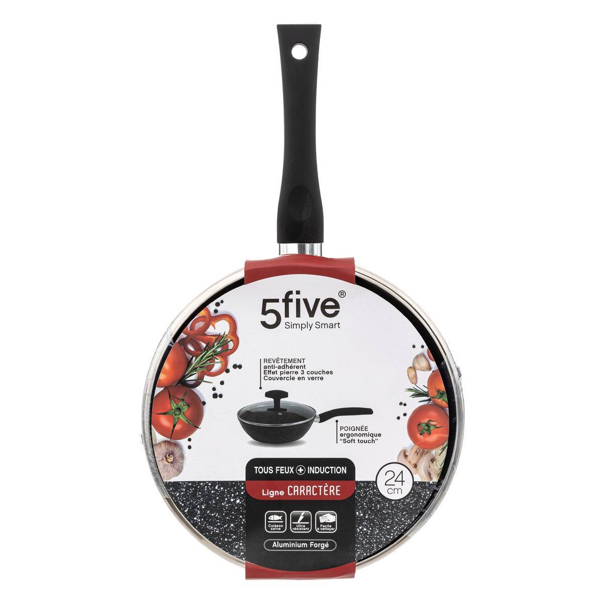 Sauteuse aluminium forgé "Caractère" 24cm - 5five - Image 3