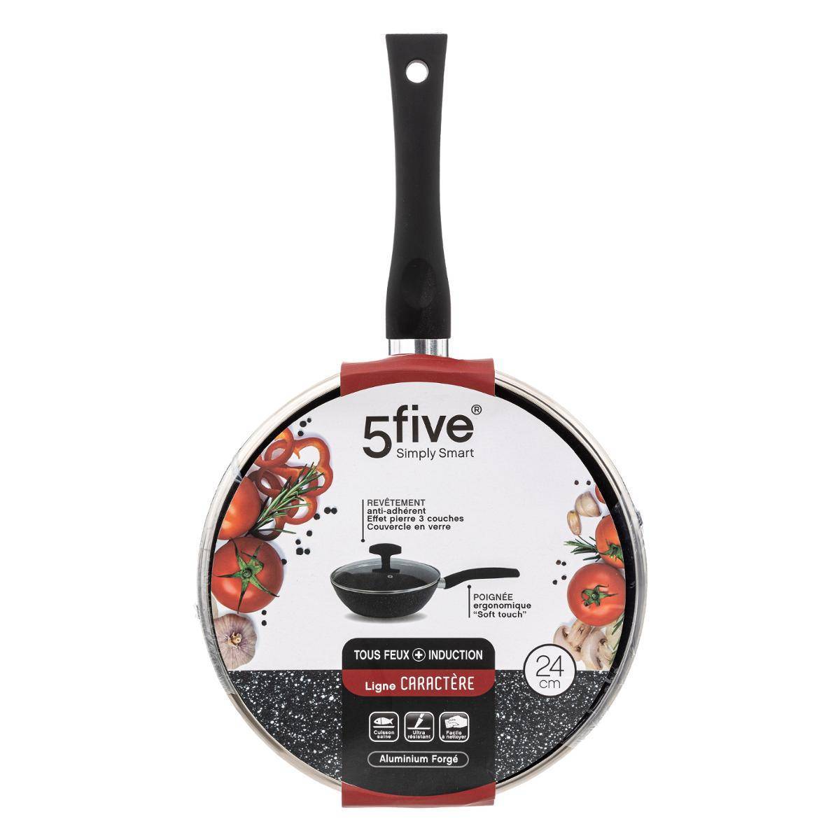 Sauteuse aluminium forgé "Caractère" 24cm - 5five - Image 2