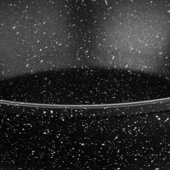 Sauteuse en Aluminium "Couvercle" 24cm Noir - Image 4