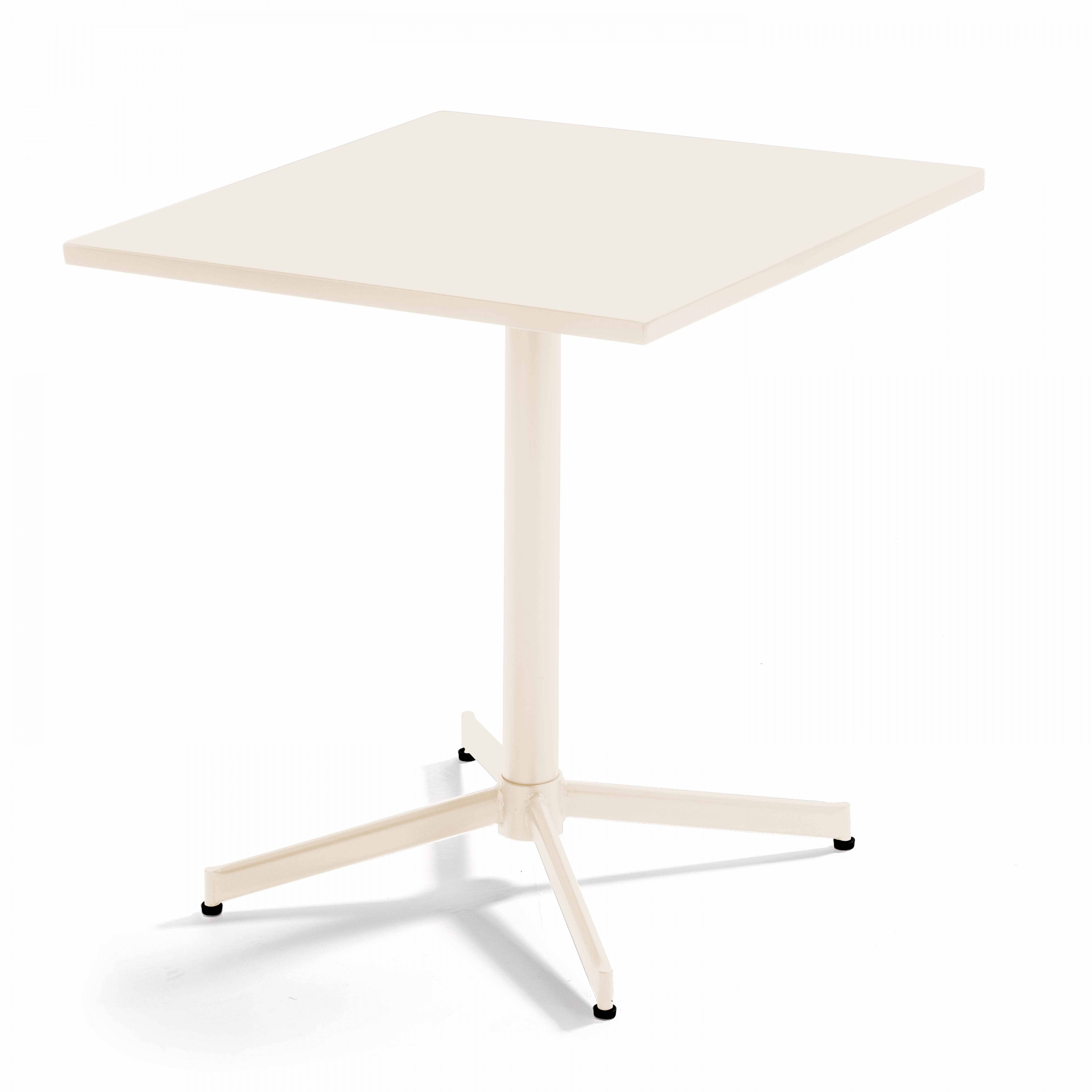Oviala - Ensemble table carrée de jardin inclinable et 2 chaises ivoire Palavas - Oviala - Image 2